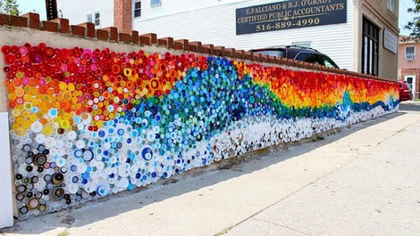 Beautiful Mosaic From Caps Left By Hurricane Sandy3