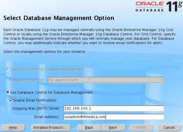 oracle installation step 10