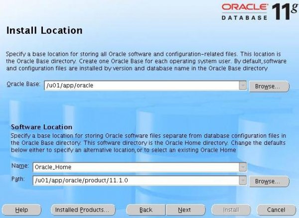 oracle installation step 4