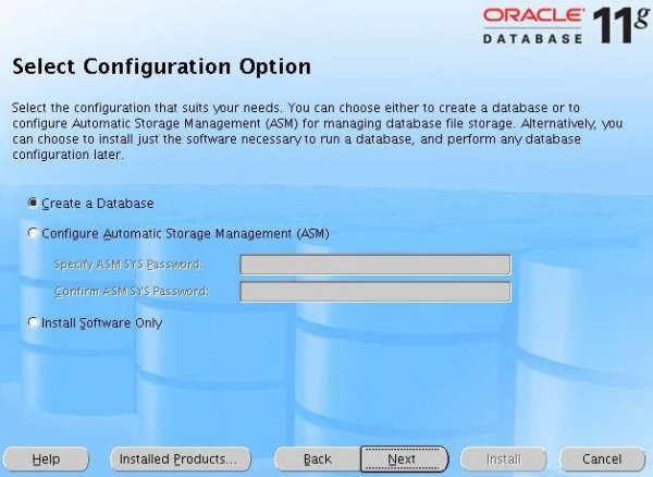 oracle installation step 6