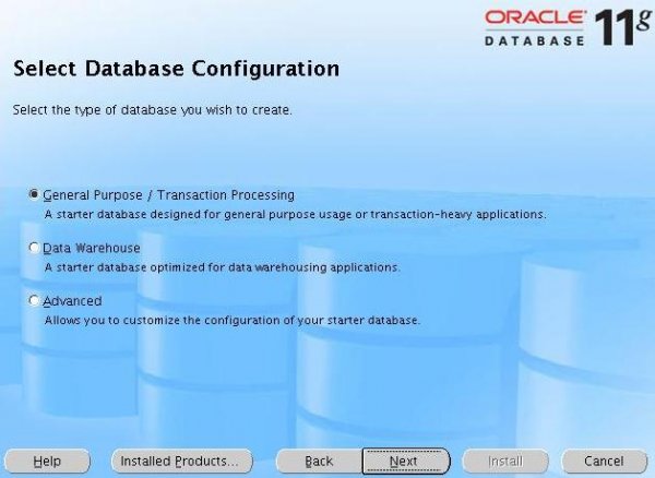 oracle installation step 7