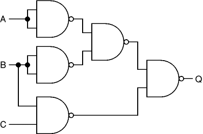 Simplified NAND gate system